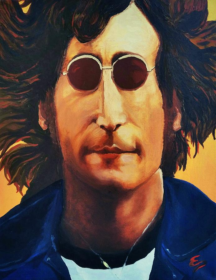 John Lennon   Painting by Edward Pebworth