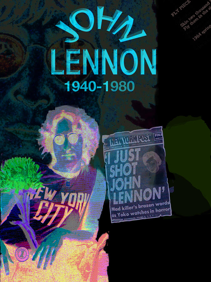 John Lennon Digital Art by Melinda Saminski