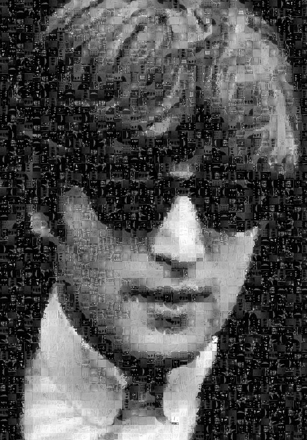 The Beatles Photograph - John Lennon Mosaic Image 14 by Steve Kearns