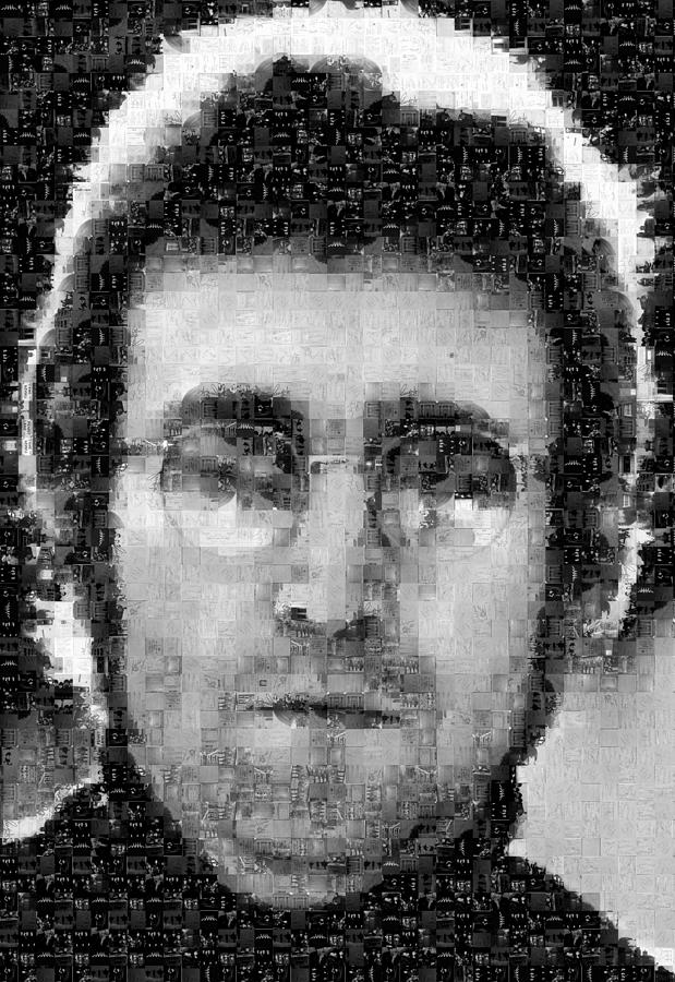 John Lennon Mosaic Image 16 Photograph by Steve Kearns