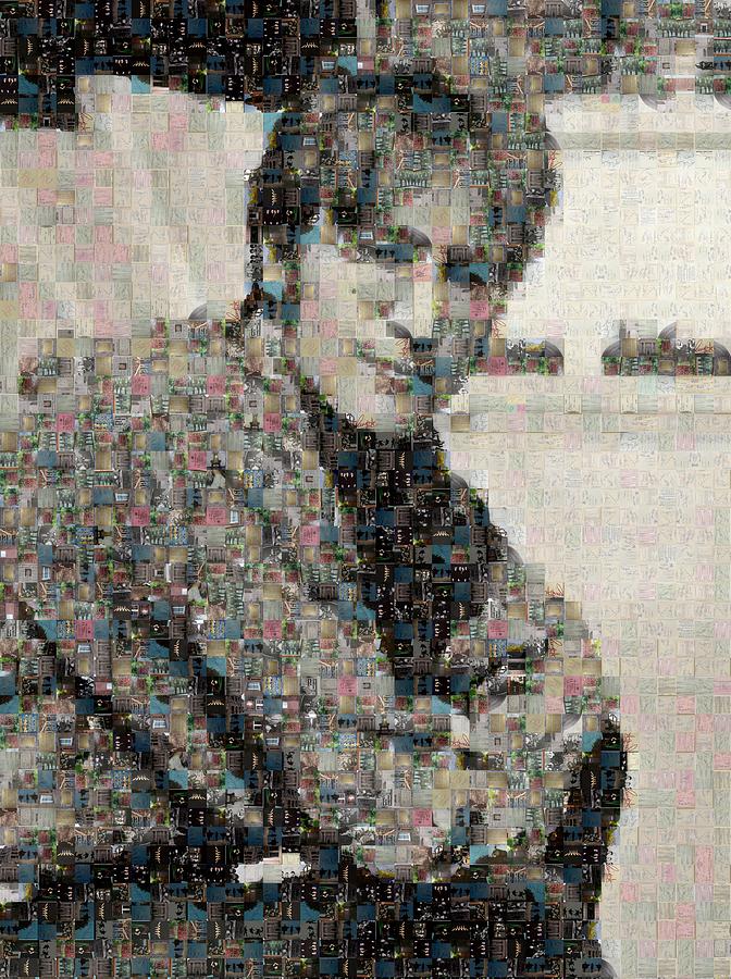 John Lennon Mosaic Image 2 Digital Art by Steve Kearns
