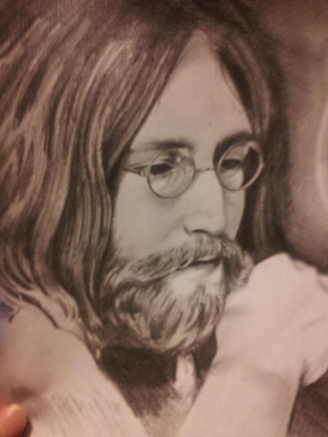 John Lennon Drawing By Neil Hugley - Fine Art America