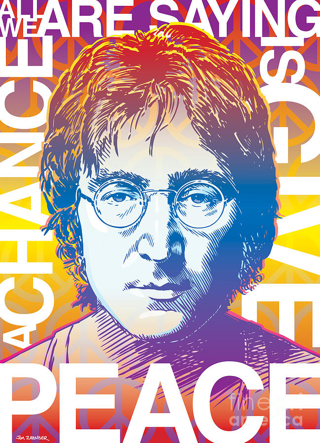 John Lennon Pop Art Digital Art by Jim Zahniser