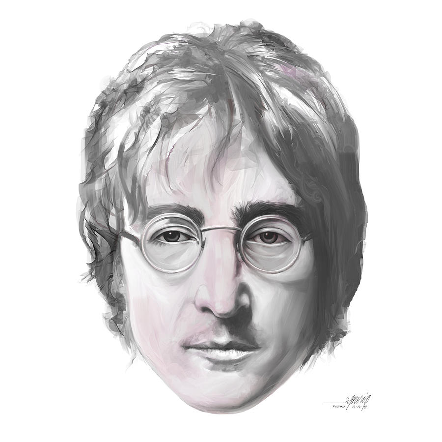 The Beatles Painting - John Lennon by Ruben Furio