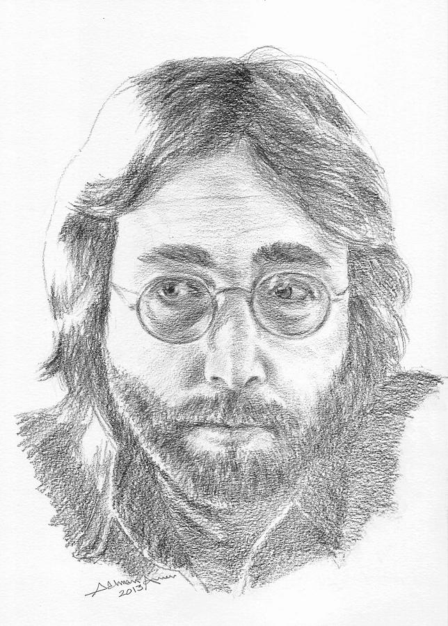 John Lennon Drawing by Salman Ameer Fine Art America