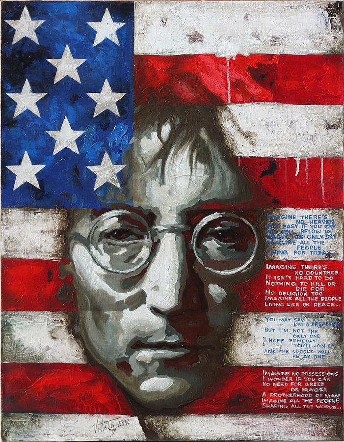 John Lennon Painting - John Lennon -The man of peace by Vitaliy Shcherbak