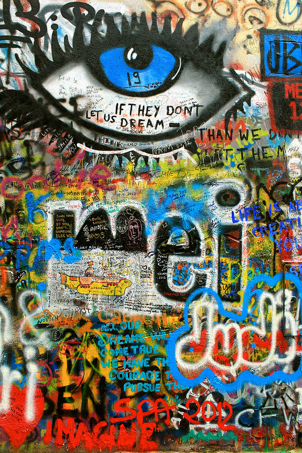 John Lennon Photograph - John Lennon wall by Jon Cotroneo