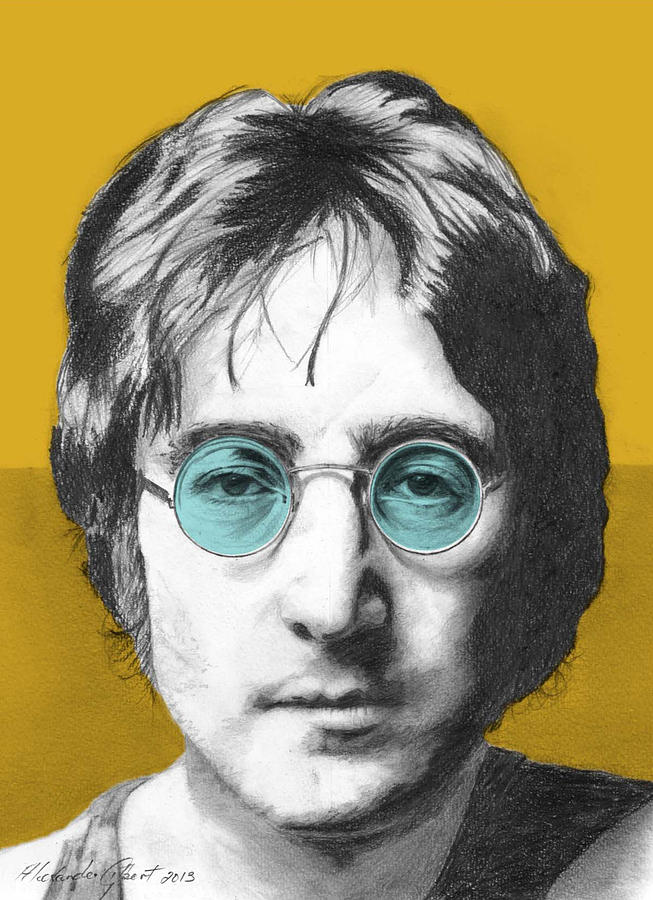 John lennon 2024 yellow glasses