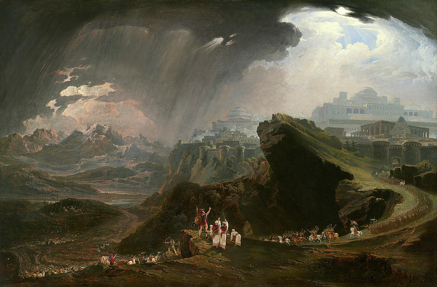 John Martin British, 1789 - 1854, Joshua Commanding The Sun Painting by ...