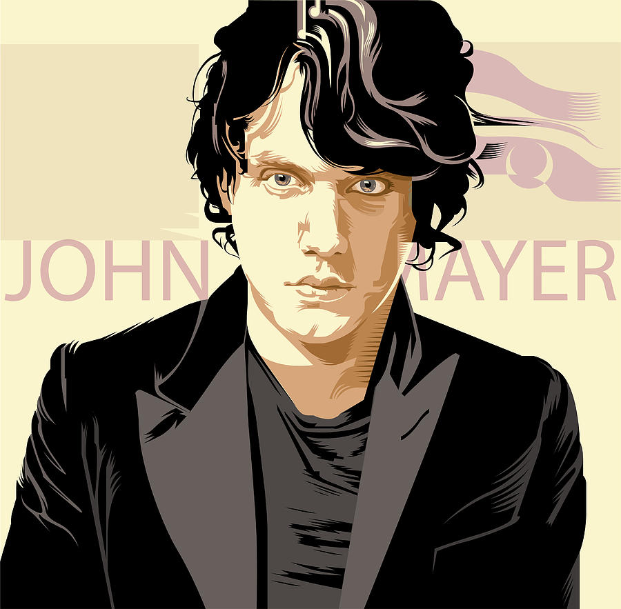 John Mayer Portrait Painting by Garth Glazier