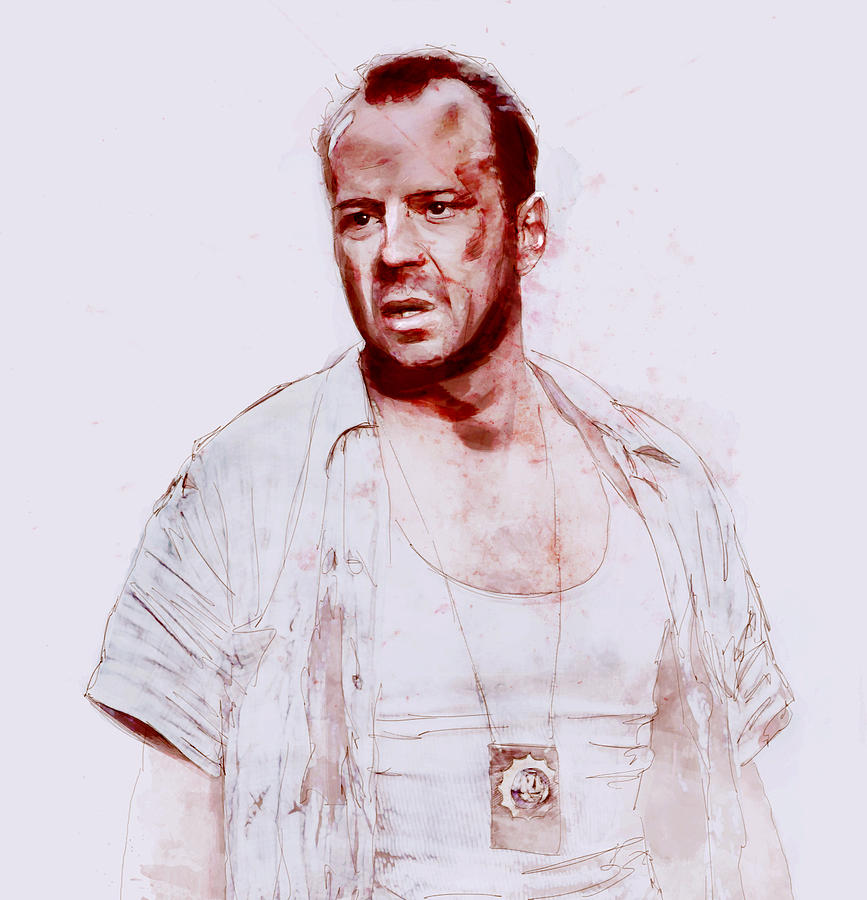John McClane Digital Art by Kurt Ramschissel