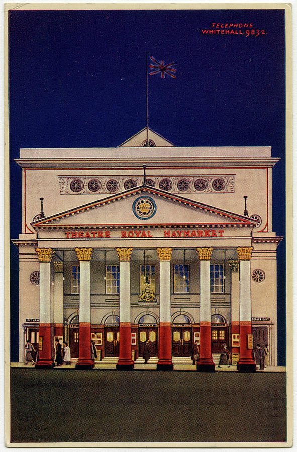 London Drawing - John Nashs Theatre Royal  Haymarket by Mary Evans Picture Library