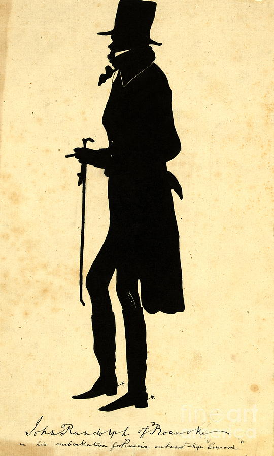 John Randolph Silhouette 1830 Photograph by Padre Art
