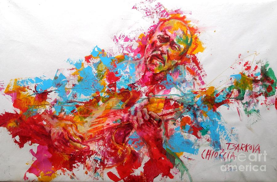 Jazz Painting - John Scofield by Massimo Chioccia
