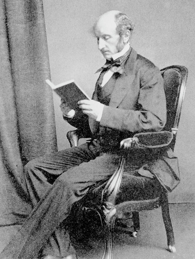 Mill Photograph - John Stuart Mill by Science Photo Library Mill Photograph - John Stuart Mill by Science Photo Library