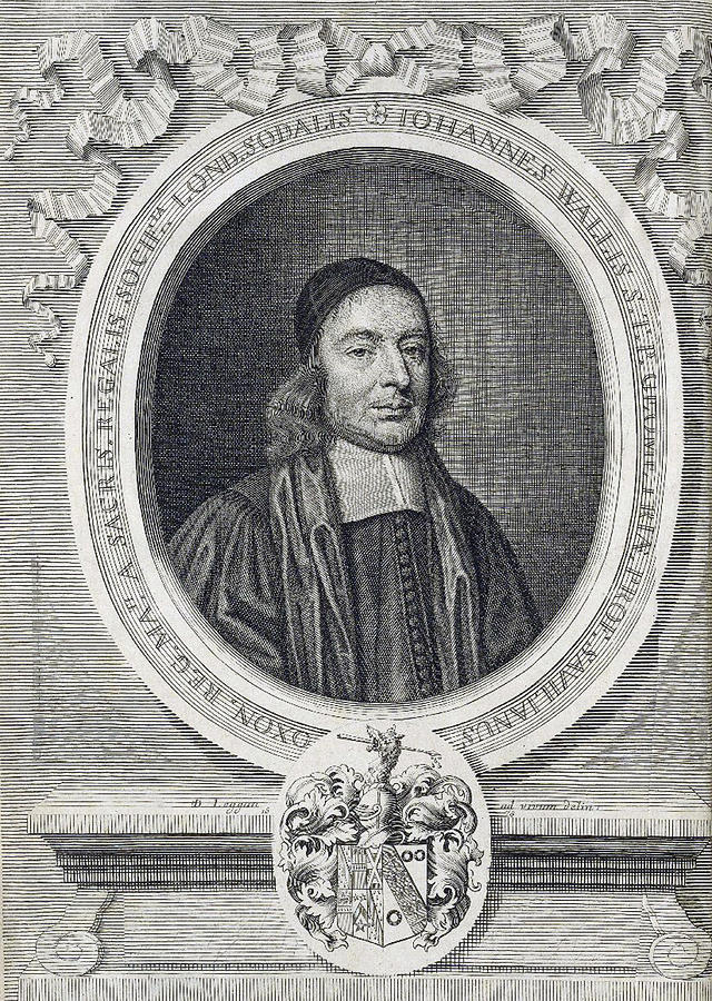 John Wallis, English Mathematician Painting by Folger Shakespeare Library