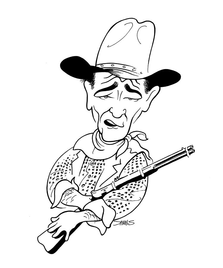 John Wayne Caricature 