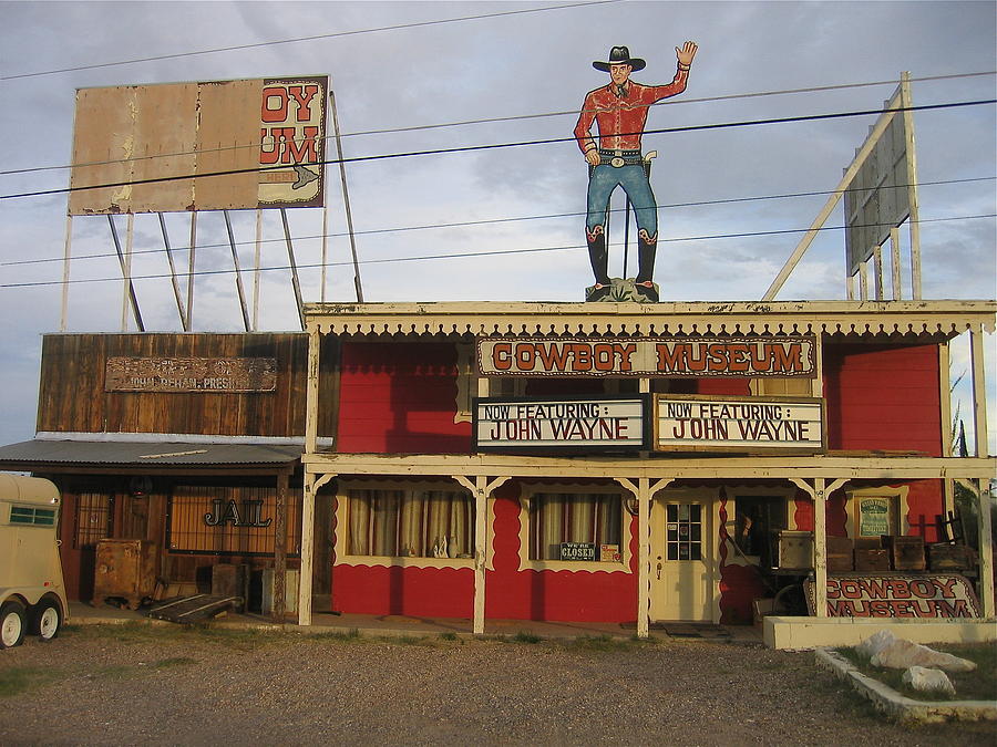 John Wayne cowboy museum Tombstone Arizona 2004 Photograph by David Lee Guss
