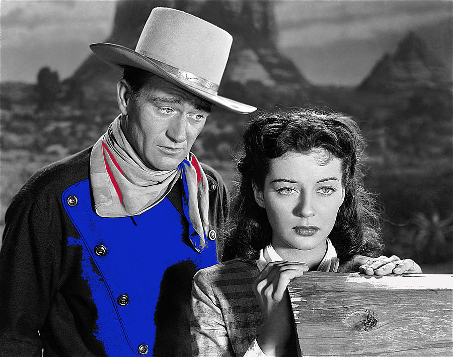 John Wayne Gail Russell Angel And The Badman  Publicity Photo 1947-2012 Photograph by David Lee Guss