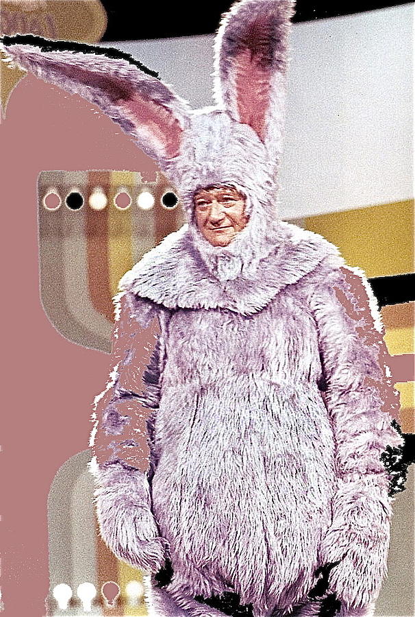 John Wayne in bunny suit Laugh In 1968-2013  Photograph by David Lee Guss
