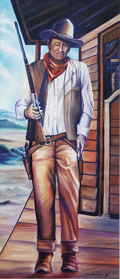 John Wayne Painting by James Hill