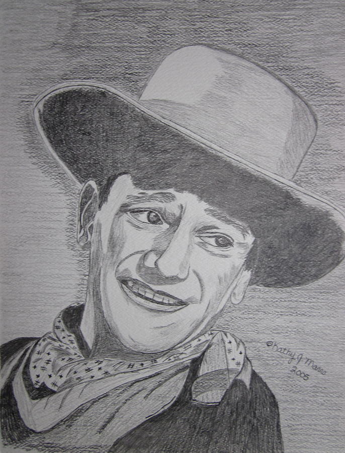 John Wayne Painting by Kathy Marrs Chandler
