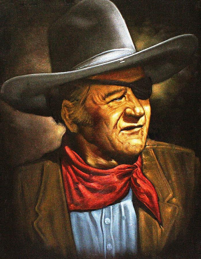 John Wayne Painting - John Wayne by Larry Stolle John Wayne Painting - John Wayne by Larry Stolle