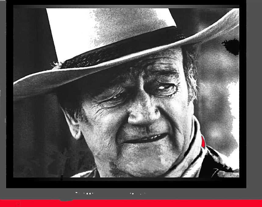 John Wayne late in his career  circa 1974-2013 Photograph by David Lee Guss