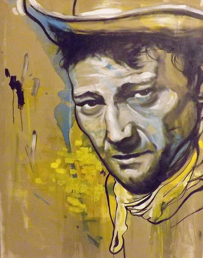 John Wayne Painting - John Wayne by Matt Burke