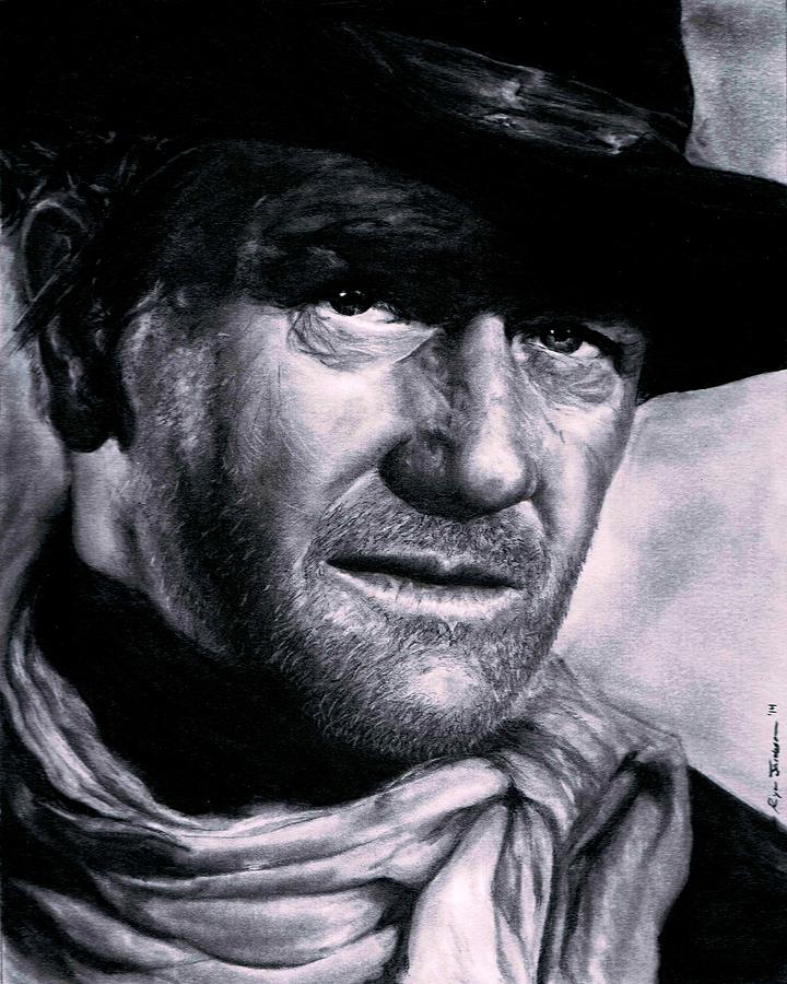 John Wayne Drawing - John Wayne by Ryan Jacobson