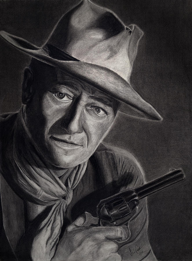 John Wayne Painting by Steven Charte - Fine Art America