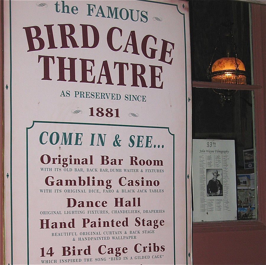 John Waynes filmography Bird Cage Theater Tombstone AZ  2004 Photograph by David Lee Guss