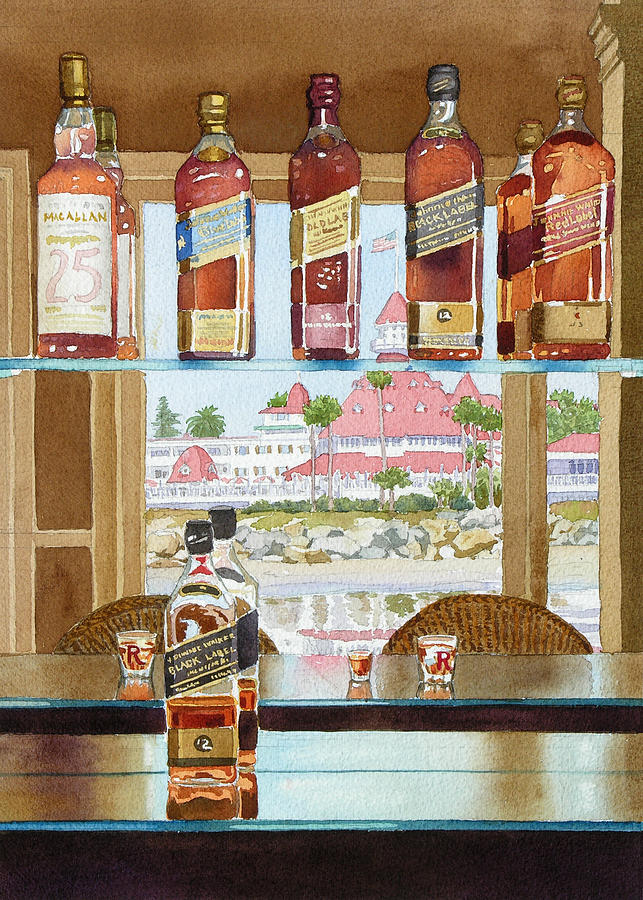 Johnnie Walker and Del Painting by Mary Helmreich