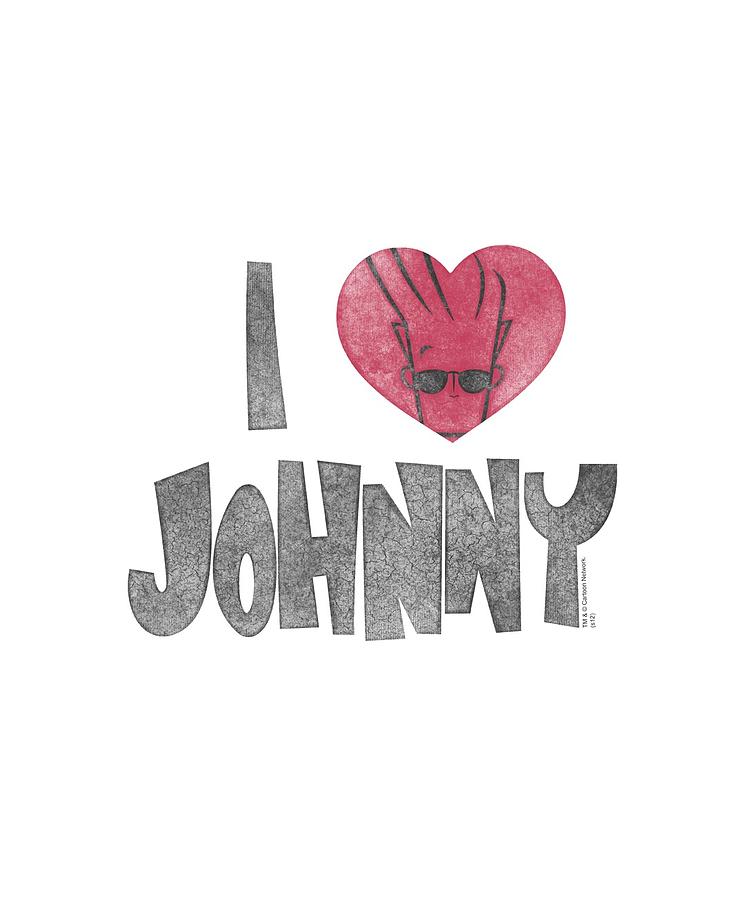 Johnny Bravo Digital Art - Johnny Bravo - I Heart Johnny by Brand A