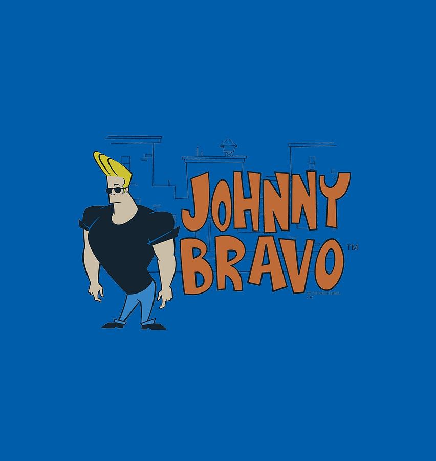 Johnny Bravo Digital Art - Johnny Bravo - Johnny Logo by Brand A