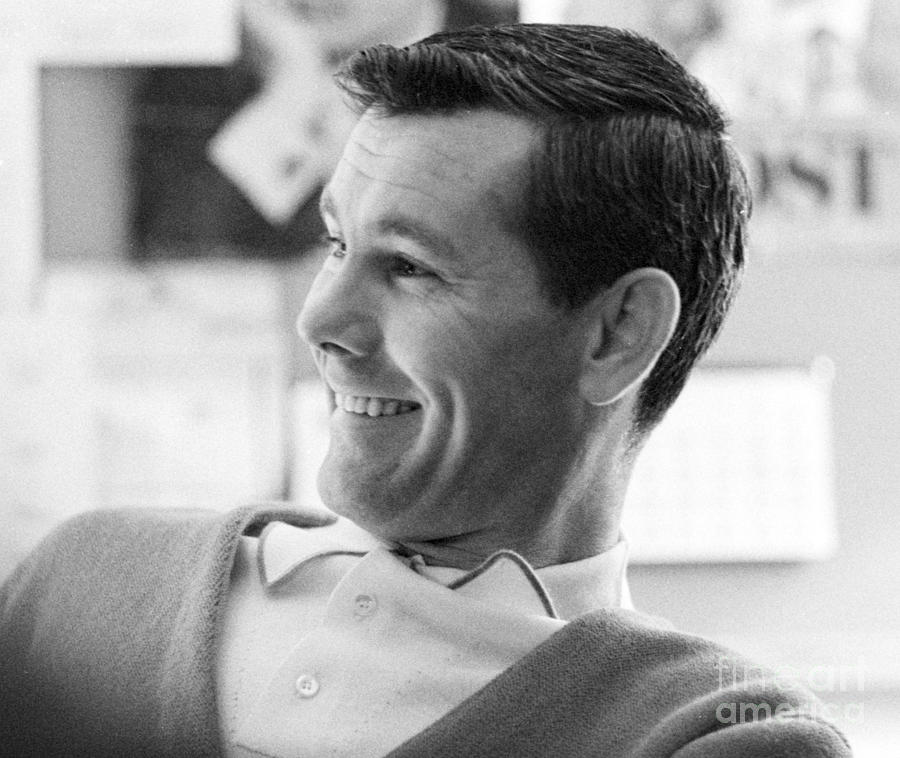 Johnny Carson On The Set Of The Tonight Show 1963 Photograph