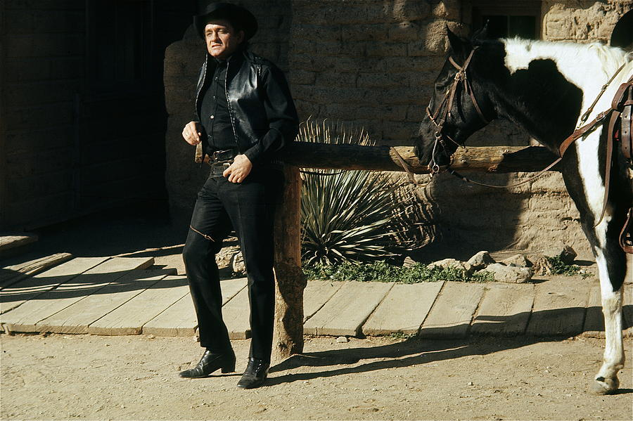 Johnny Cash horse Old Tucson Arizona 1971 Photograph by David Lee Guss