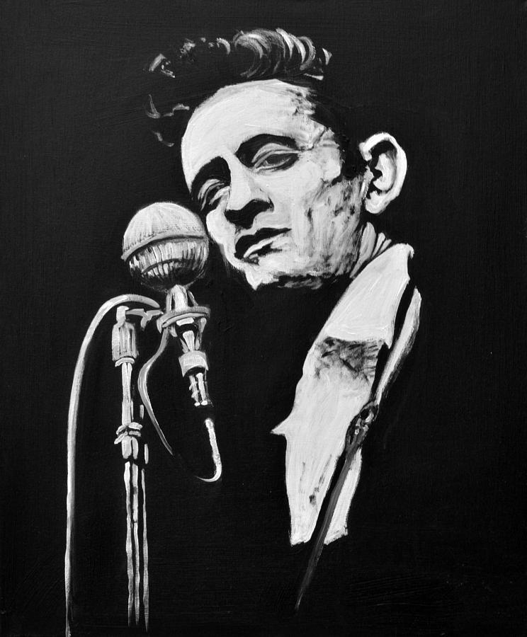 Johnny Cash Painting - Johnny Cash by Melissa O Brien