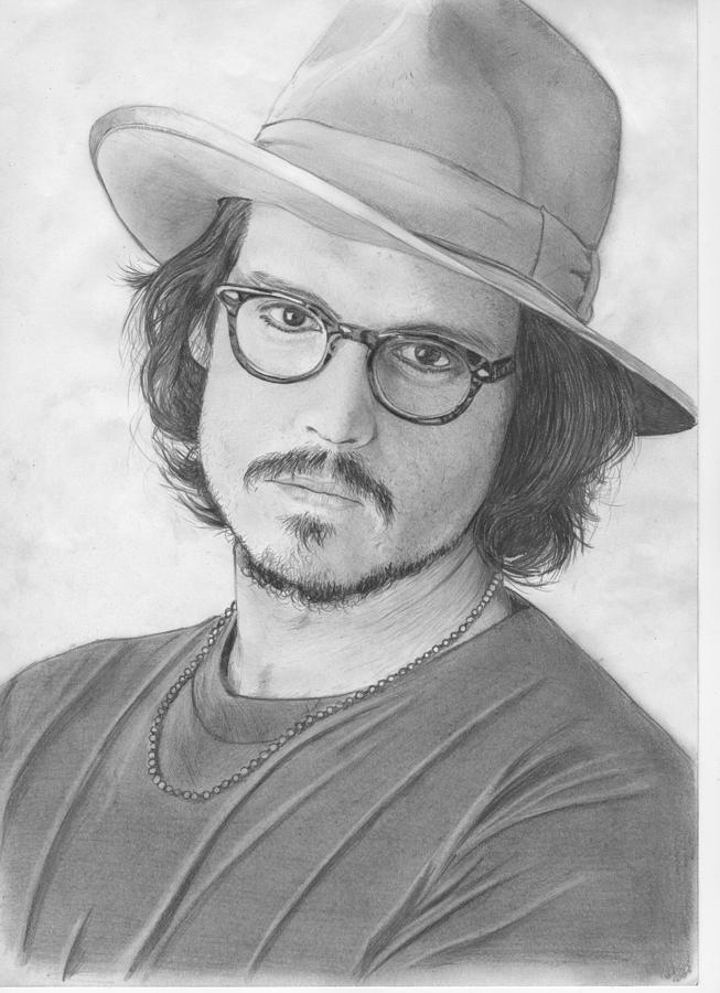 Sketch of johnny depp as sleepy hollow character on Craiyon