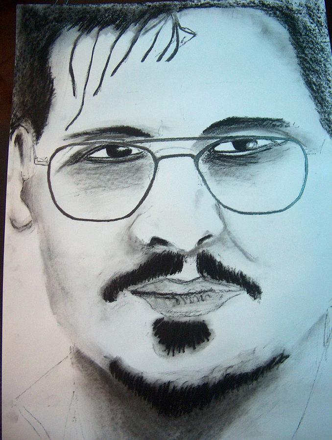 Johnny Depp Drawing - Johnny Depp  by Manuel Charles Martin