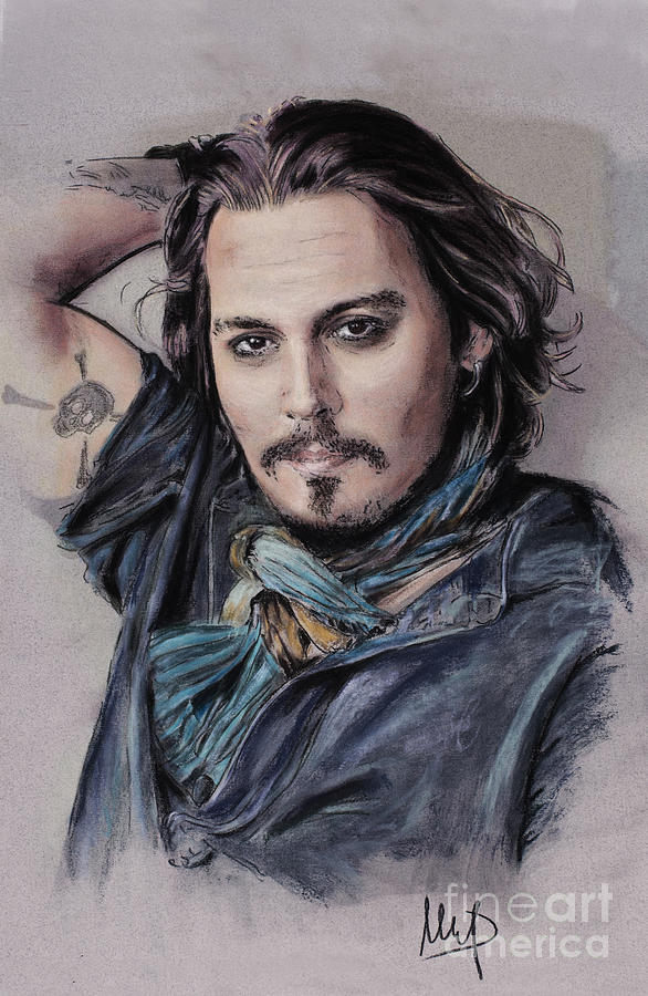 Drawing Visual arts Portrait Caricature, johnny depp, celebrities, face,  monochrome png | PNGWing