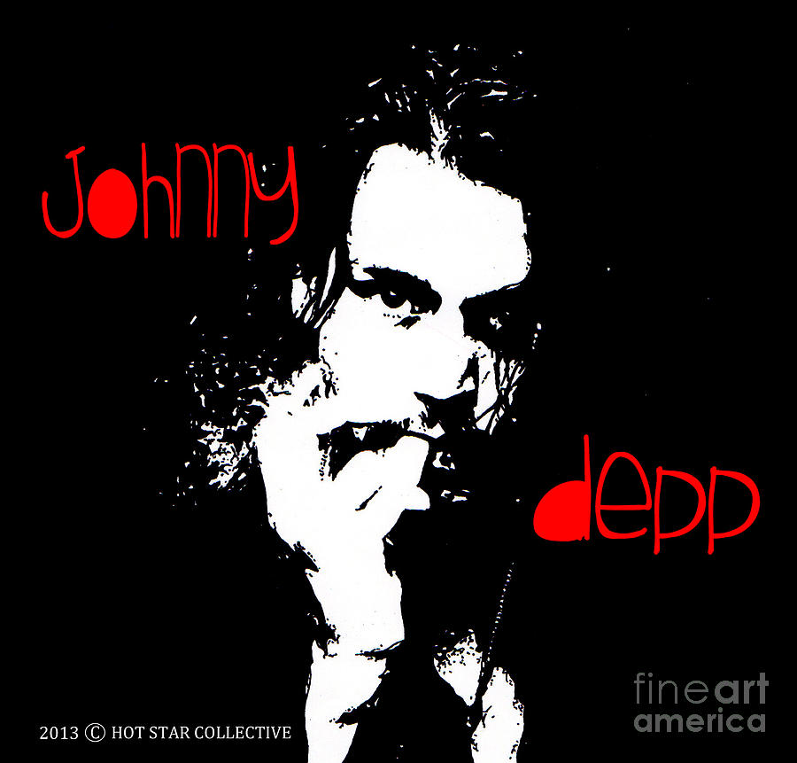 Johnny Depp Mixed Media by Neil Dawson - Fine Art America