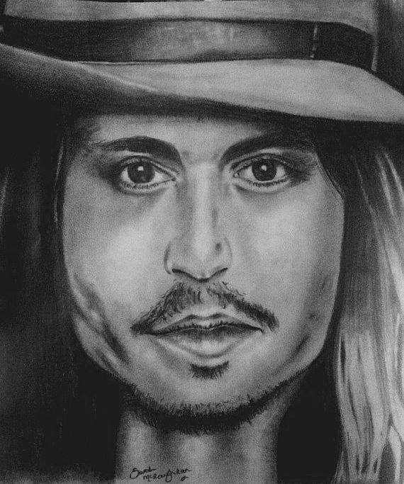 Johnny Depp Drawing by Sarah Mclaughlan Fine Art America