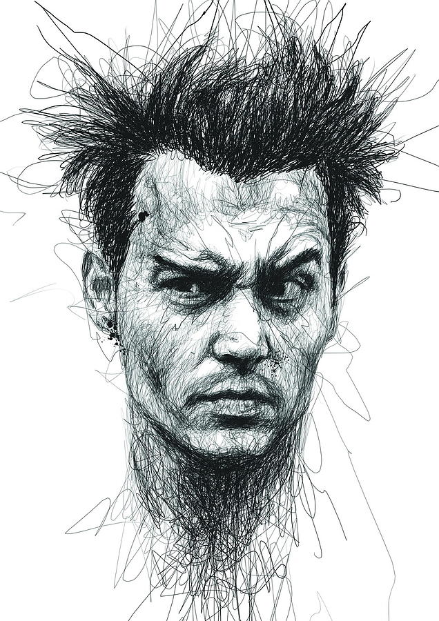 Johnny Depp Digital Art by Vince Low