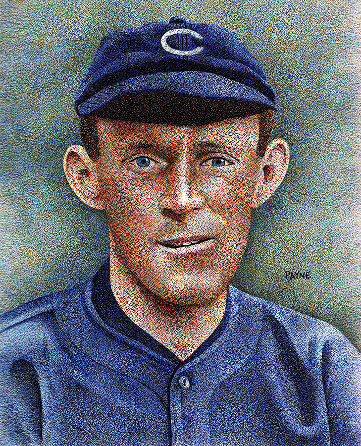 Chicago Cubs Painting - Johnny Evers by Rob Payne