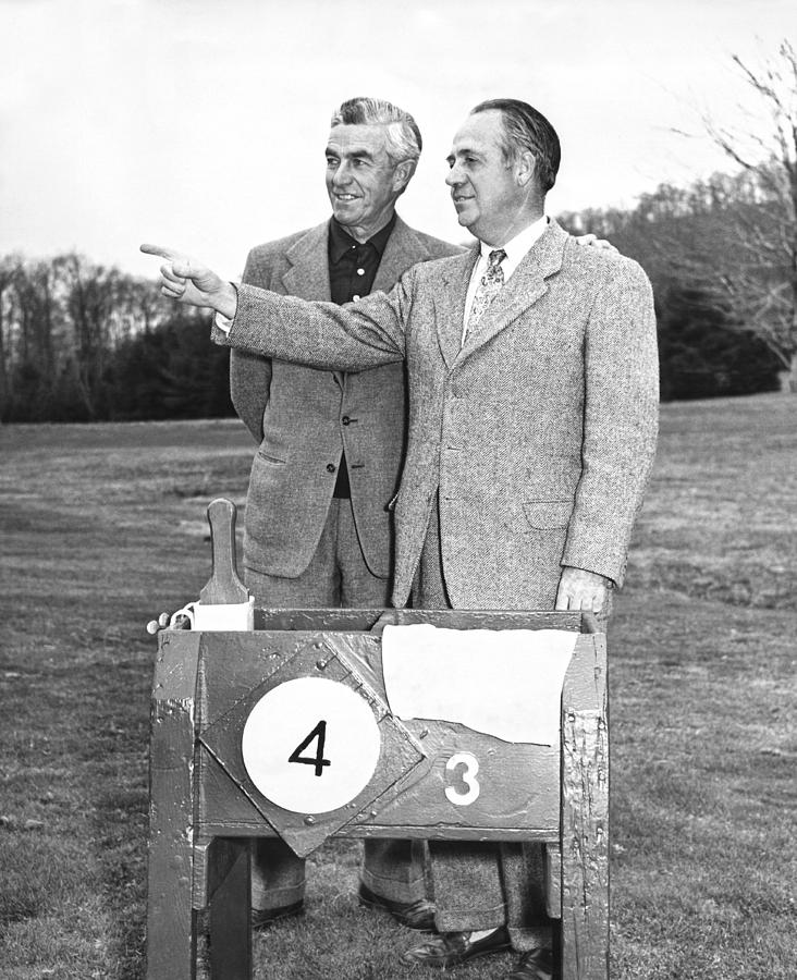 Black And White Photograph - Johnny Farrell & Robert Jones by Underwood Archives