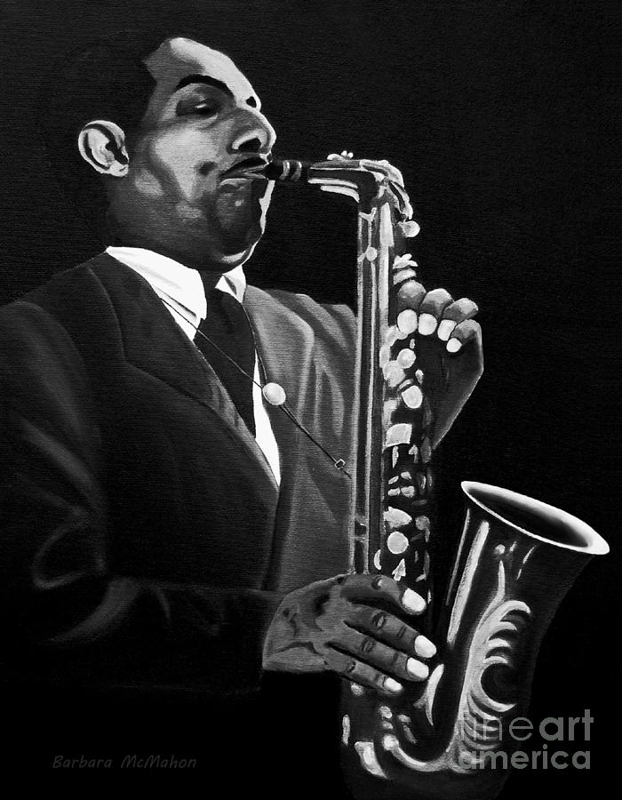 John Coltrane Painting - Johnny Hodges by Barbara McMahon