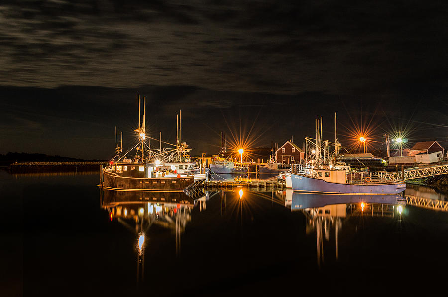 Boat Photograph - Johns Cove Reflections - Revisited by Garvin Hunter