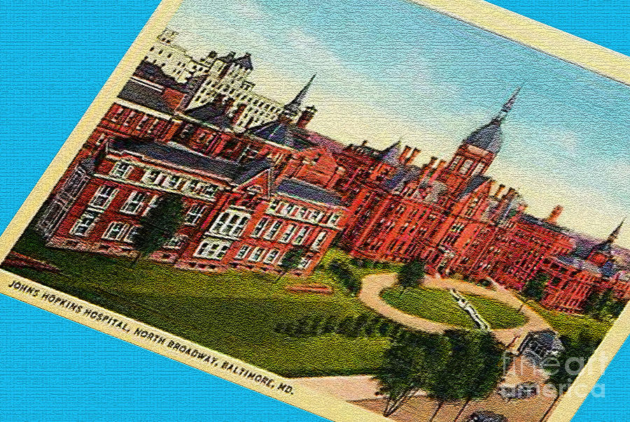 Baltimore Photograph - Johns Hopkins Post Card by Jost Houk Baltimore Photograph - Johns Hopkins Post Card by Jost Houk