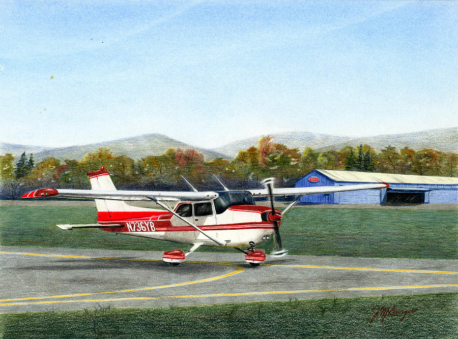 Johns Plane Painting by Joseph Burger